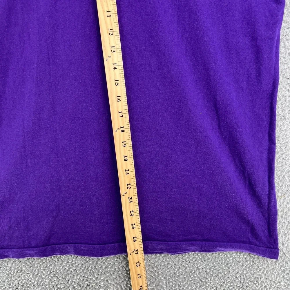 Vintage JAMES MADISON UNIVERSITY ALUMNI Single Stitch T Shirt Men XL Purple READ